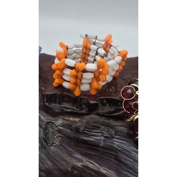 Vintage to Now One Size Stretch & Wrap Bracelet Lot ( 4 )  Rhinstone Bling - Picture 7 of 15